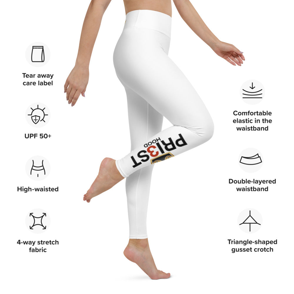 White Christian leggings