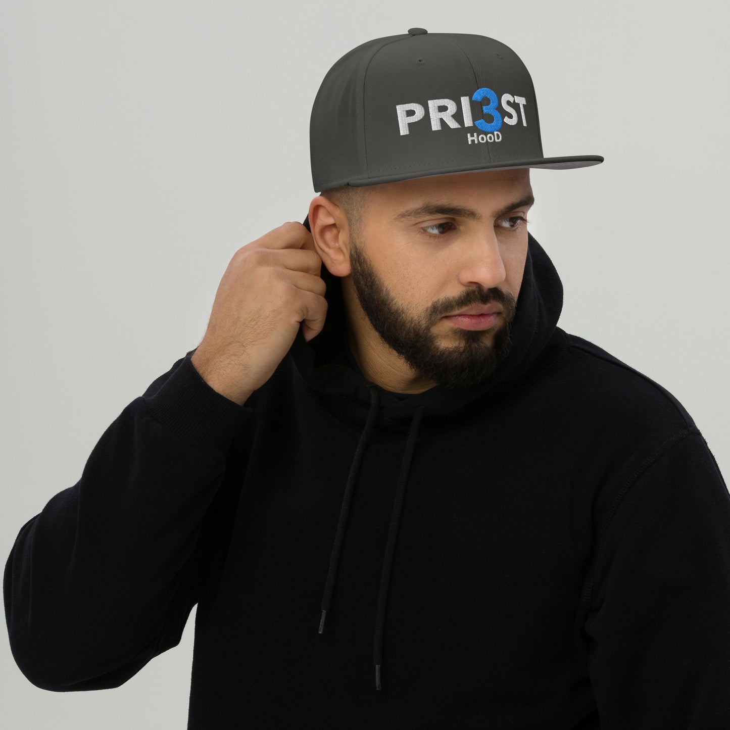 PRI3STHOOD Snapback Hat (BLUE 3)