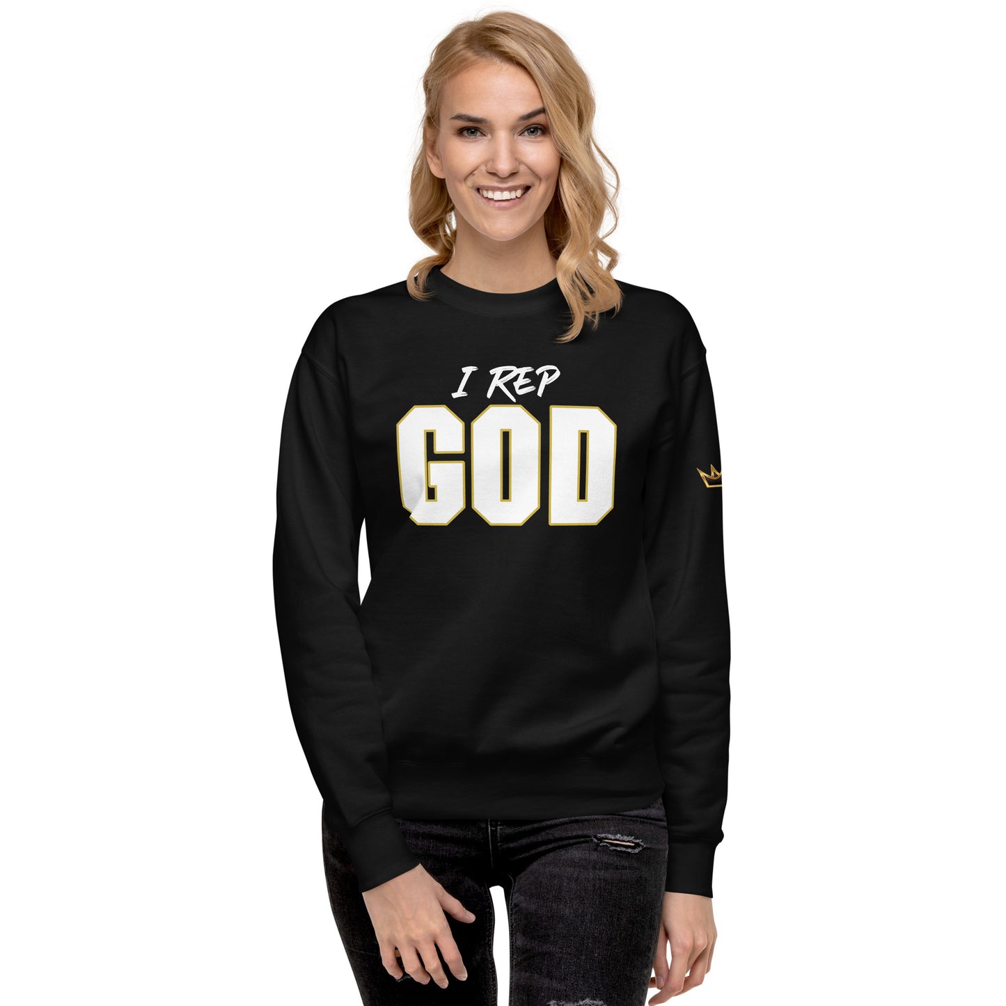 I Rep GOD Unisex Premium Sweatshirt