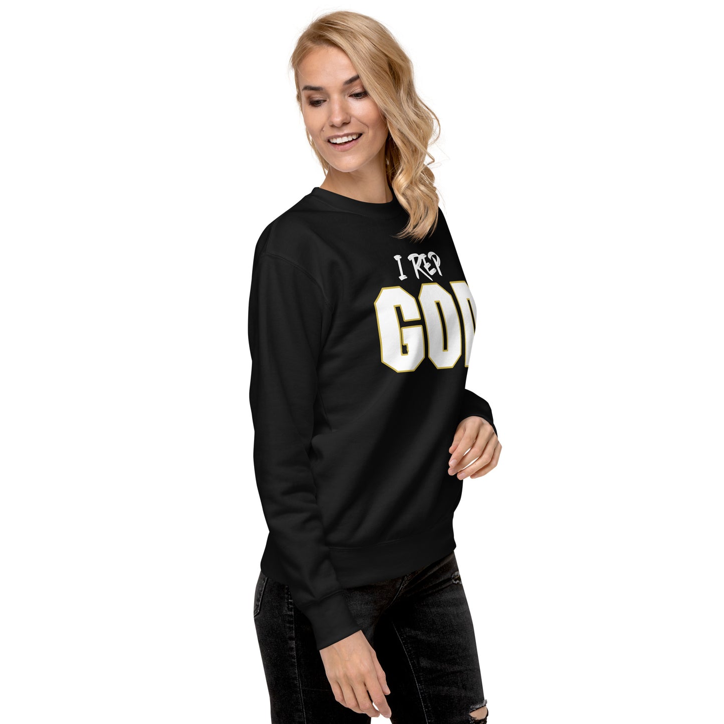 I Rep GOD Unisex Premium Sweatshirt