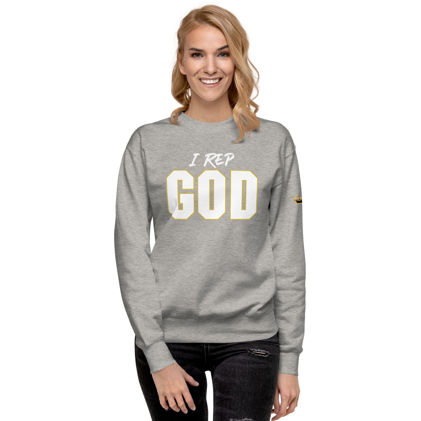 I Rep GOD Unisex Premium Sweatshirt