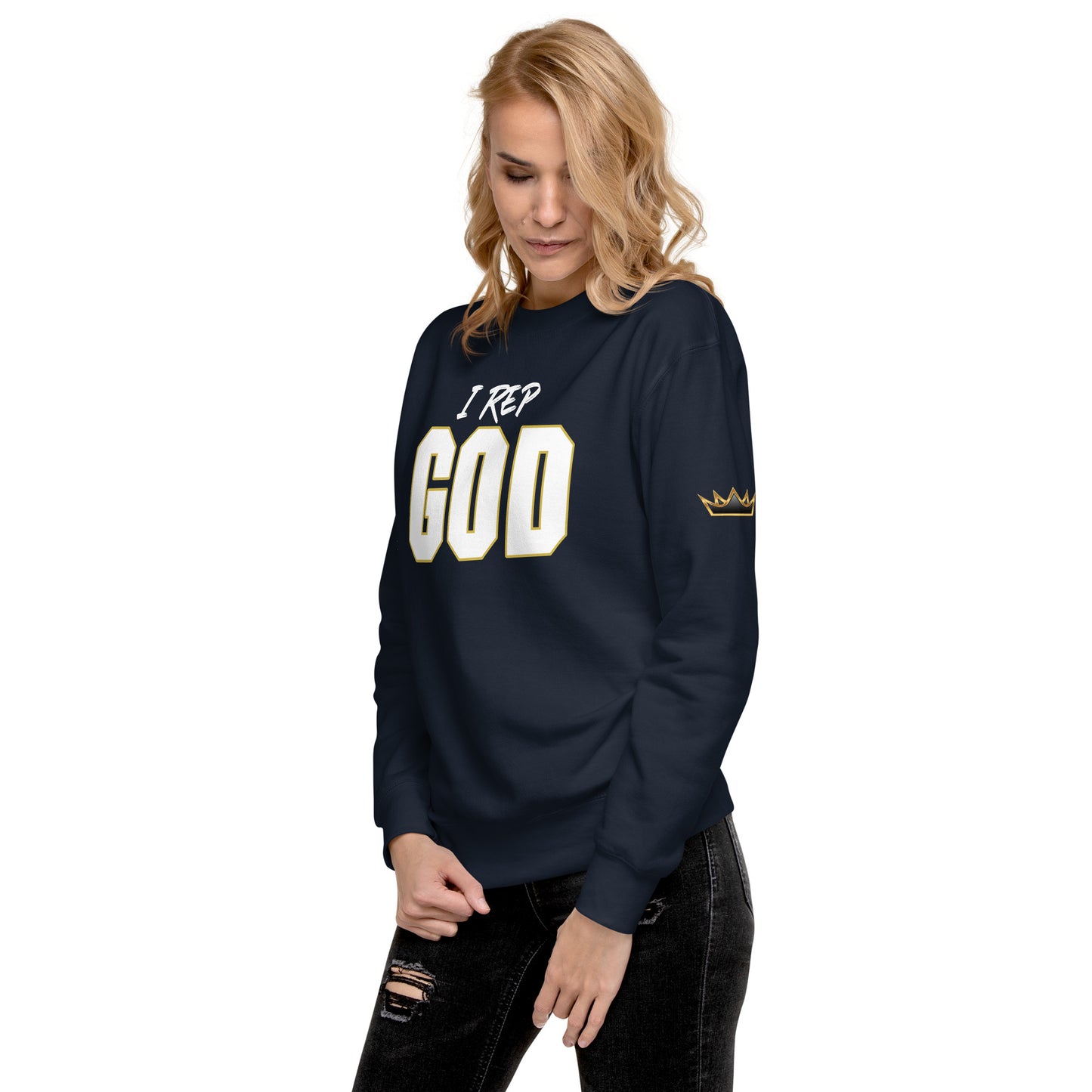 I Rep GOD Unisex Premium Sweatshirt