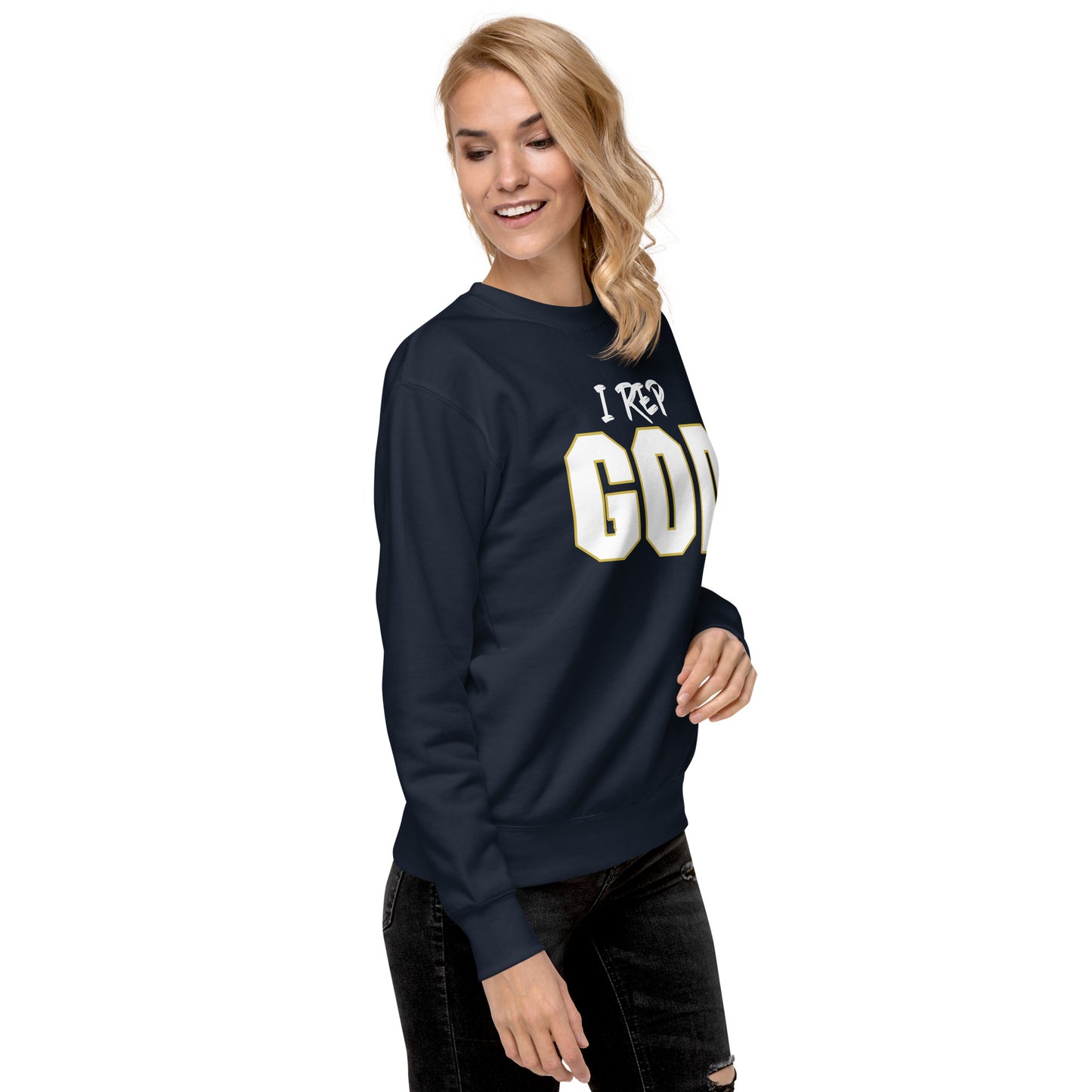 I Rep GOD Unisex Premium Sweatshirt