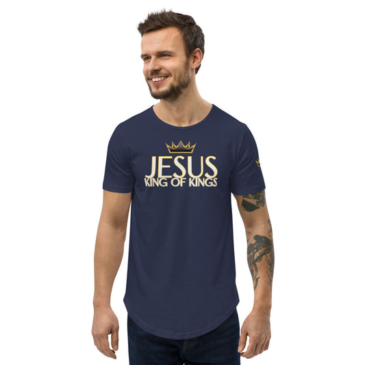 KING OF KINGS Curved Hem T-Shirt