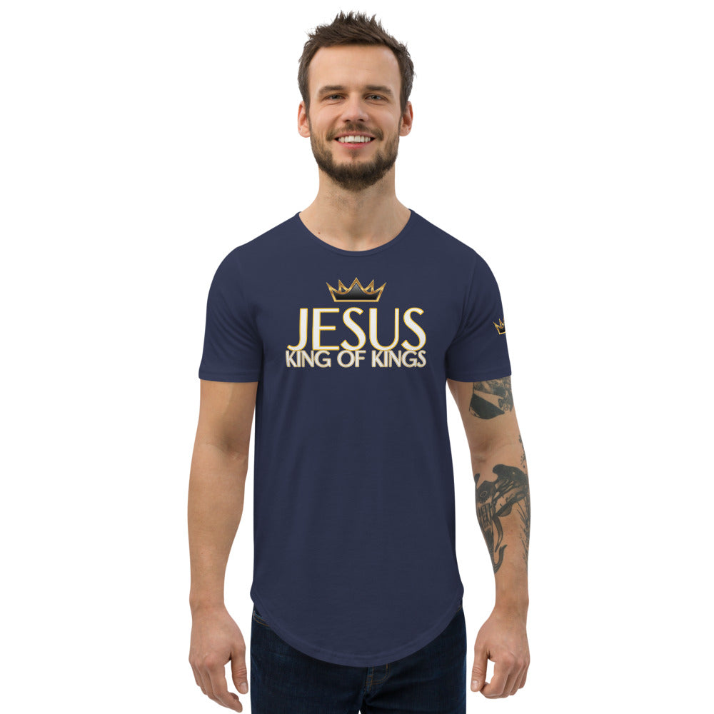 KING OF KINGS Curved Hem T-Shirt