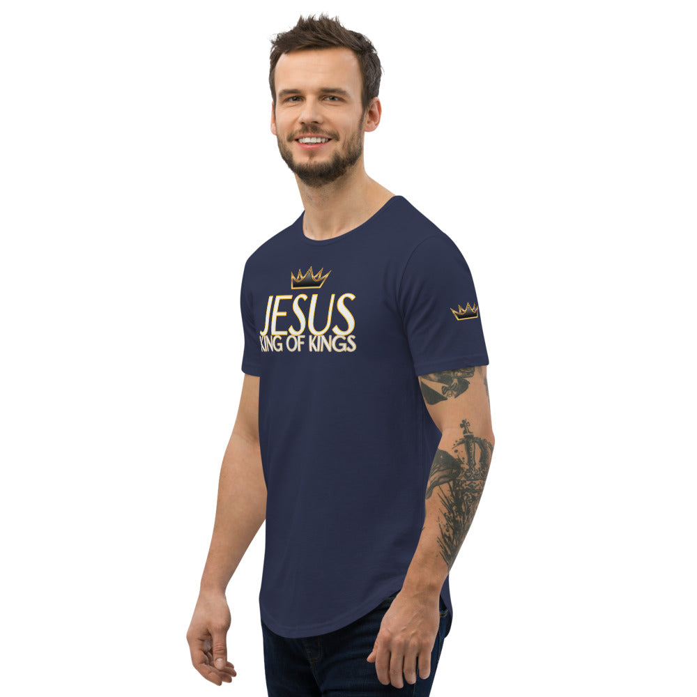 KING OF KINGS Curved Hem T-Shirt