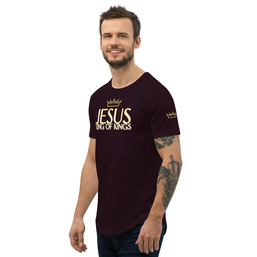 KING OF KINGS Curved Hem T-Shirt