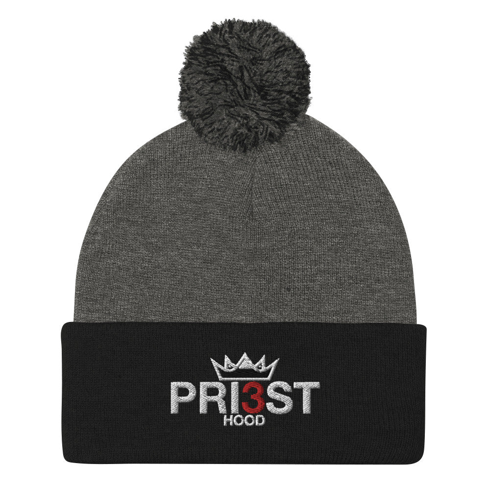 PRI3STHOOD Pom-Pom Beanie