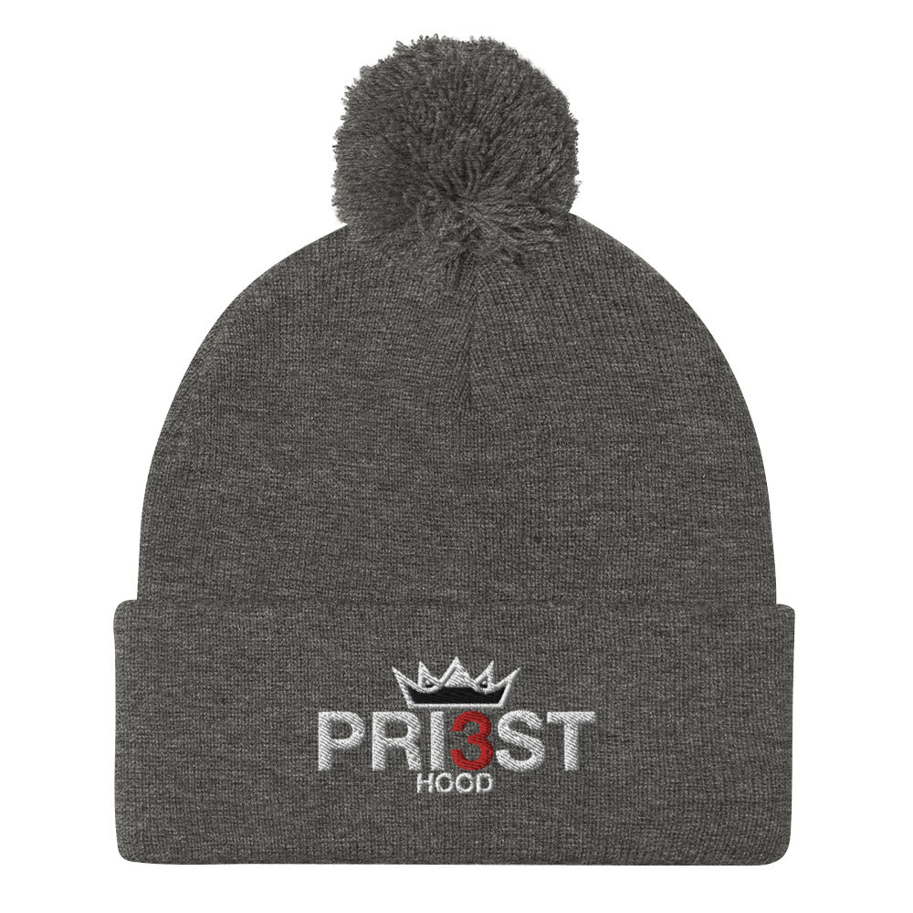 PRI3STHOOD Pom-Pom Beanie