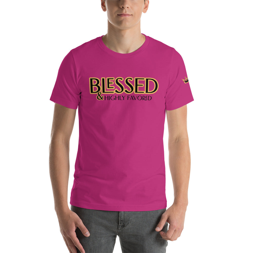 BLESSED & Highly Favored Unisex t-shirt