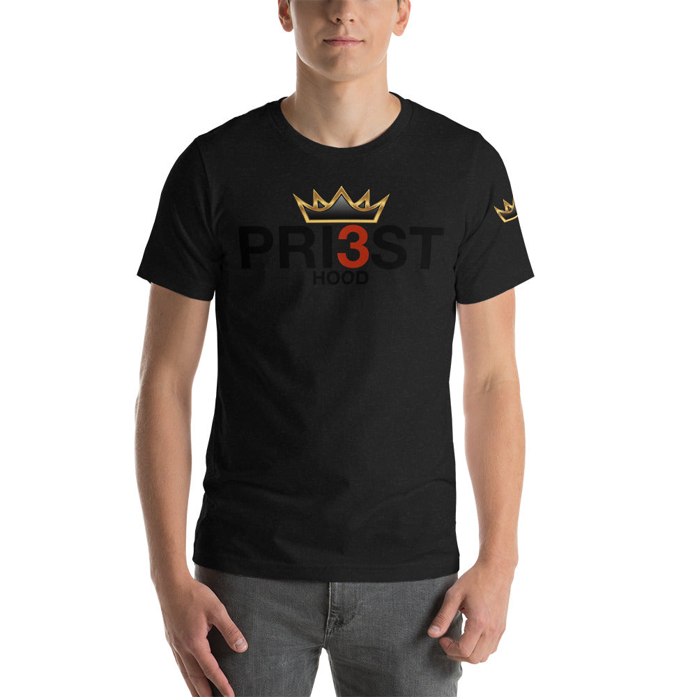 PRI3STHOOD (black text) Unisex t-shirt