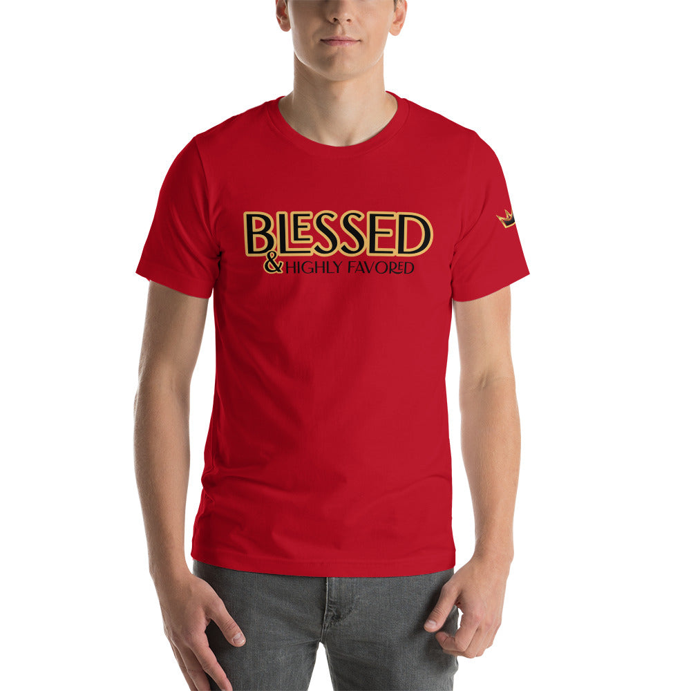 BLESSED & Highly Favored Unisex t-shirt