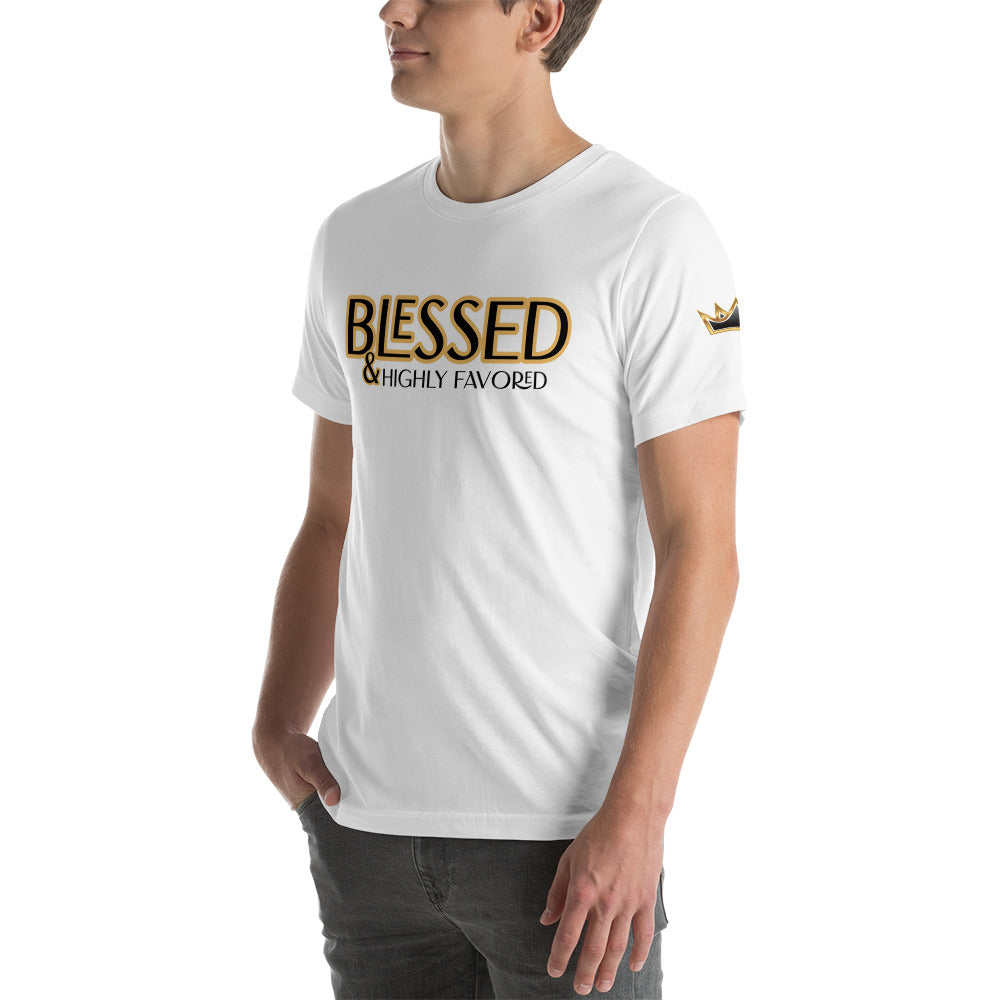 BLESSED & Highly Favored Unisex t-shirt