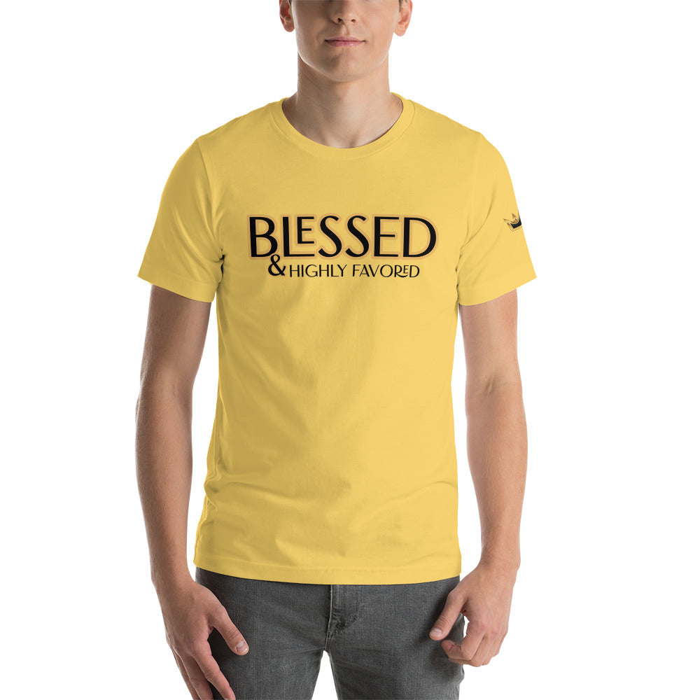 BLESSED & Highly Favored Unisex t-shirt