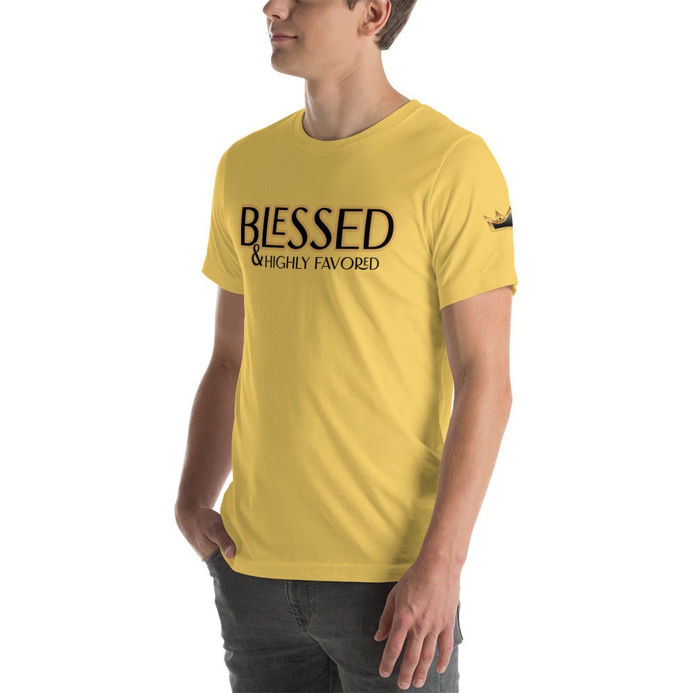 BLESSED & Highly Favored Unisex t-shirt