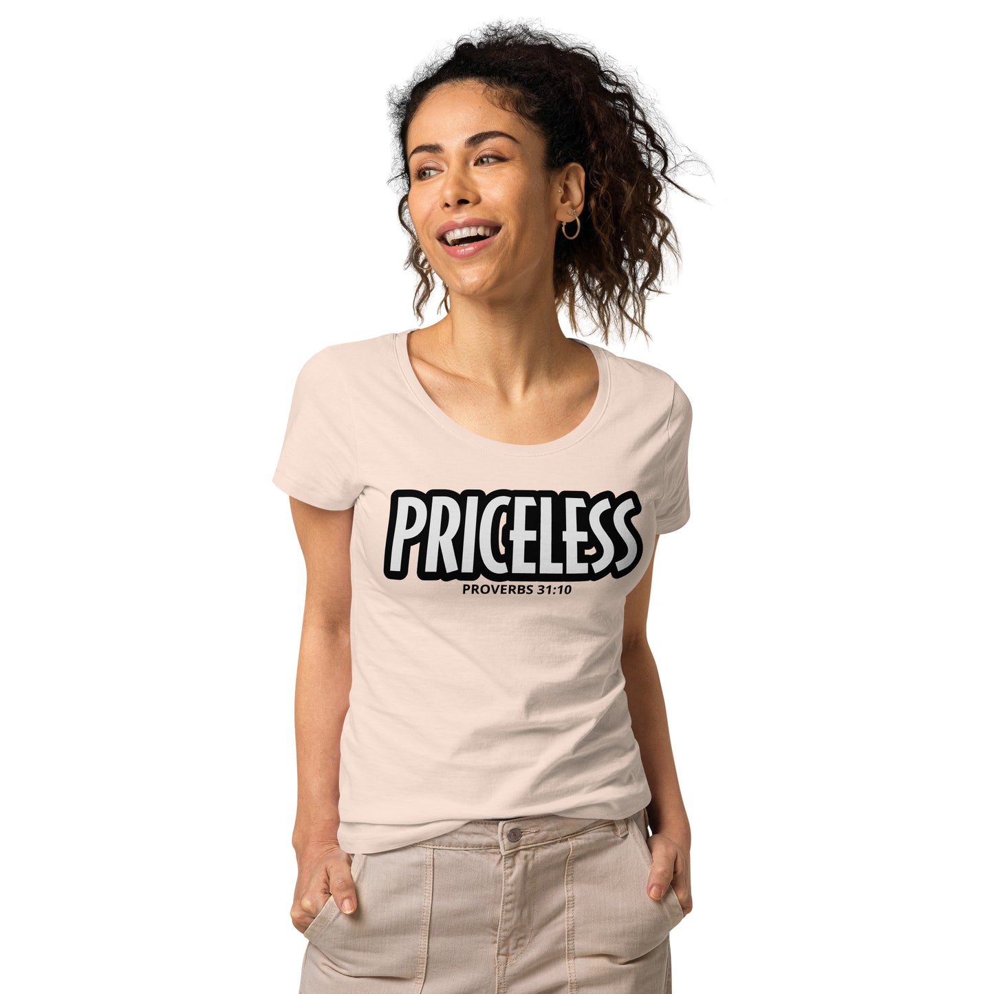 PRICELESS (proverbs) Women’s cut organic t-shirt