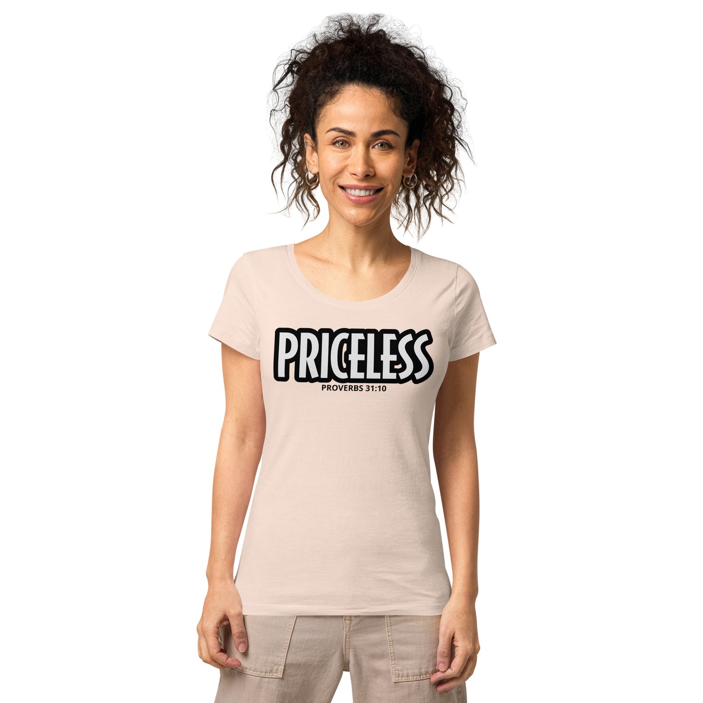 PRICELESS (proverbs) Women’s cut organic t-shirt