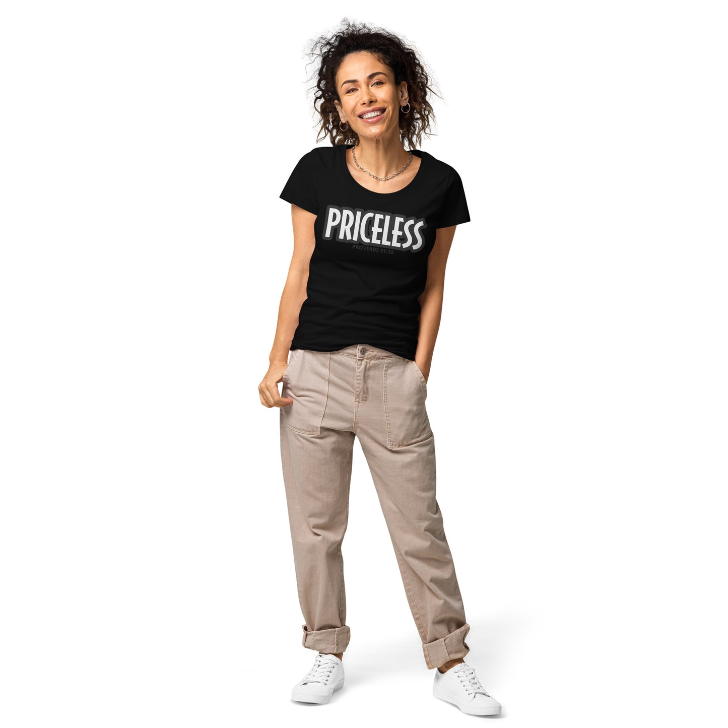 PRICELESS (proverbs) Women’s cut organic t-shirt