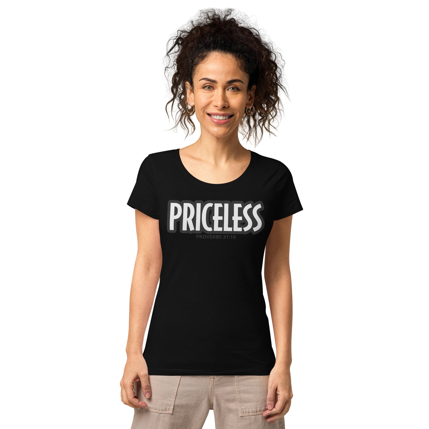 PRICELESS (proverbs) Women’s cut organic t-shirt