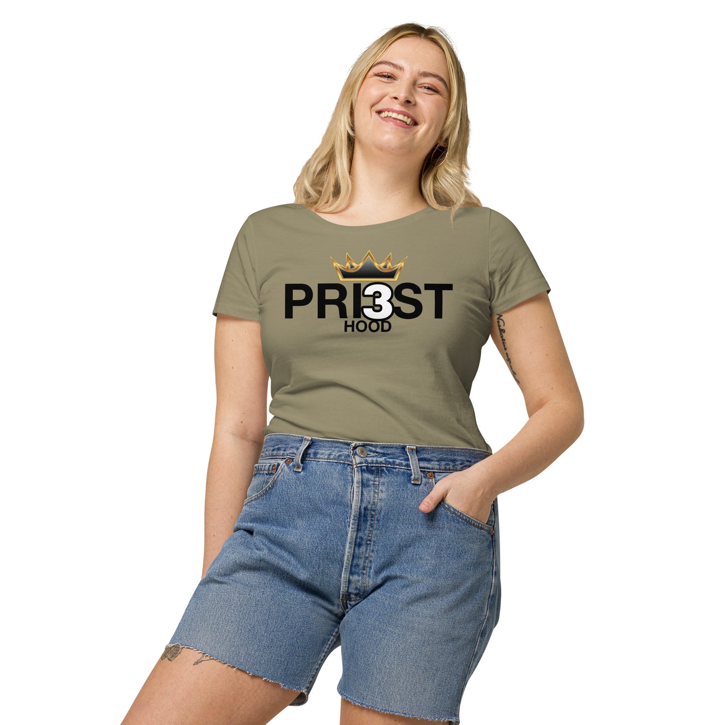 PRI3STHOOD Women’s cut organic t-shirt