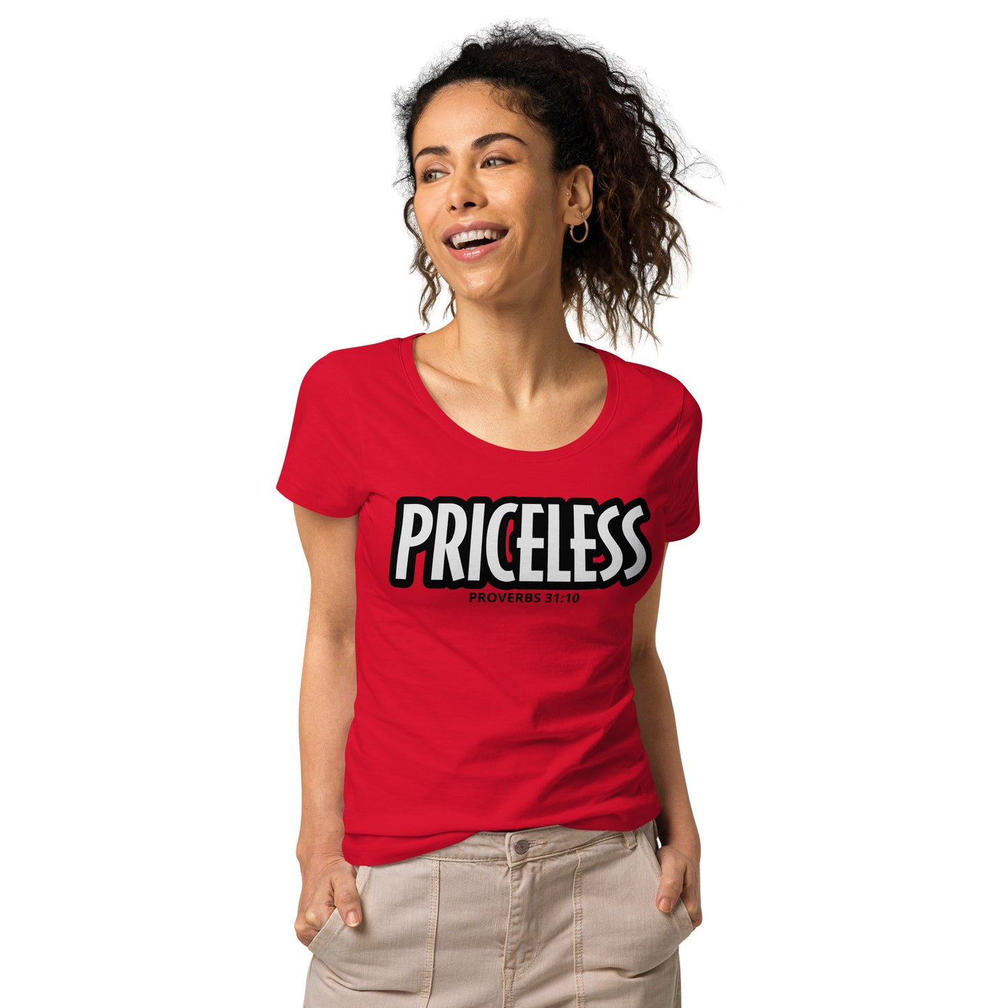 PRICELESS (proverbs) Women’s cut organic t-shirt