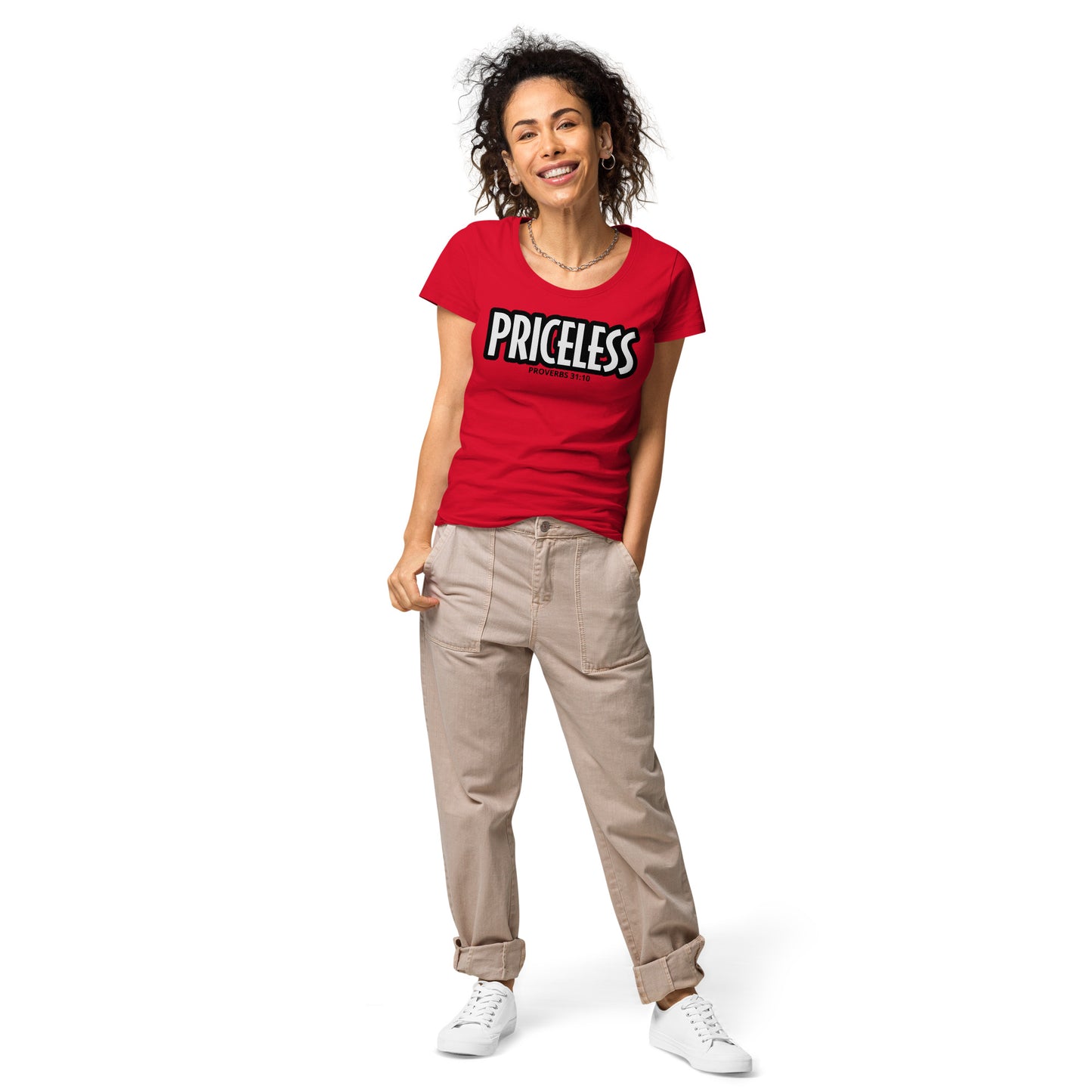 PRICELESS (proverbs) Women’s cut organic t-shirt