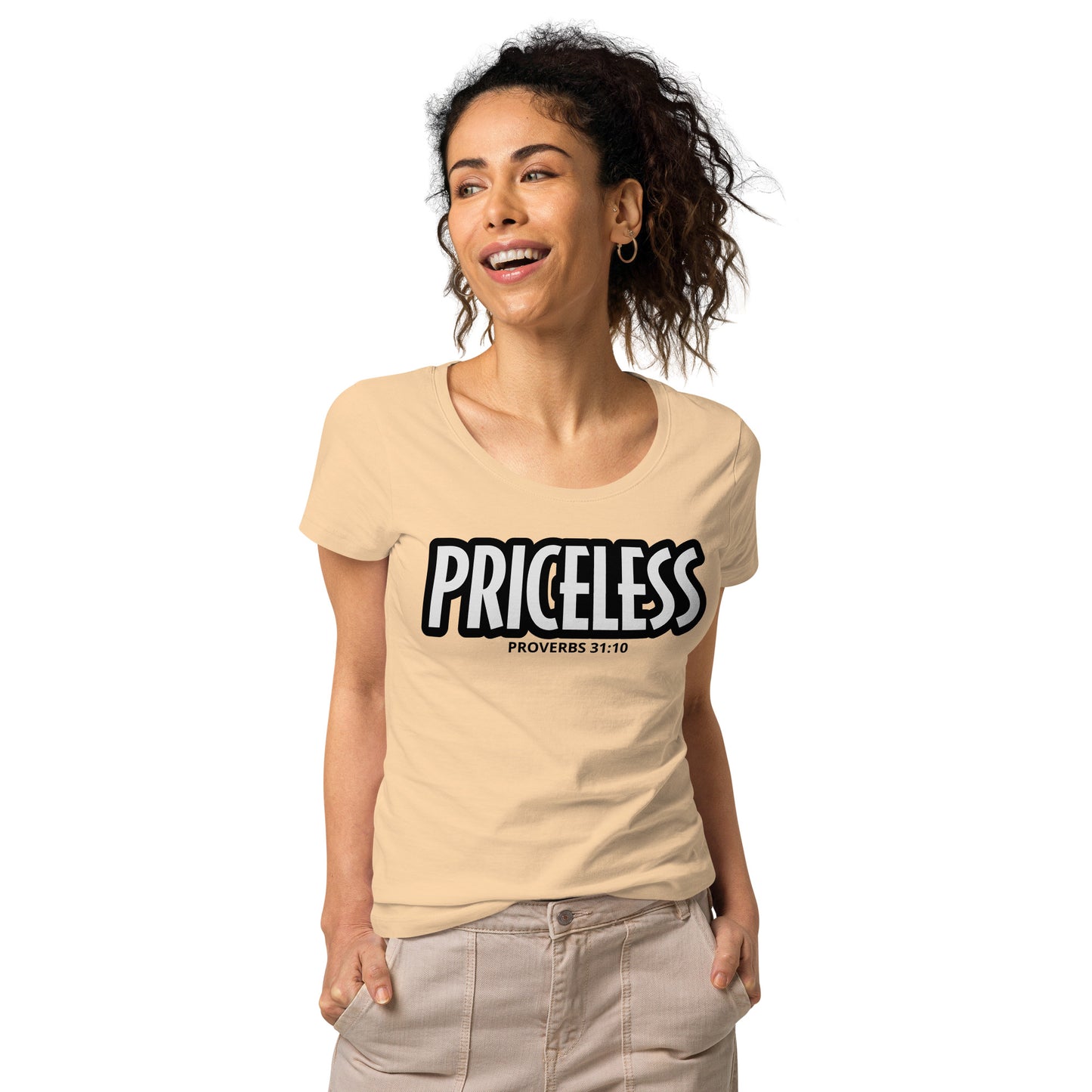 PRICELESS (proverbs) Women’s cut organic t-shirt