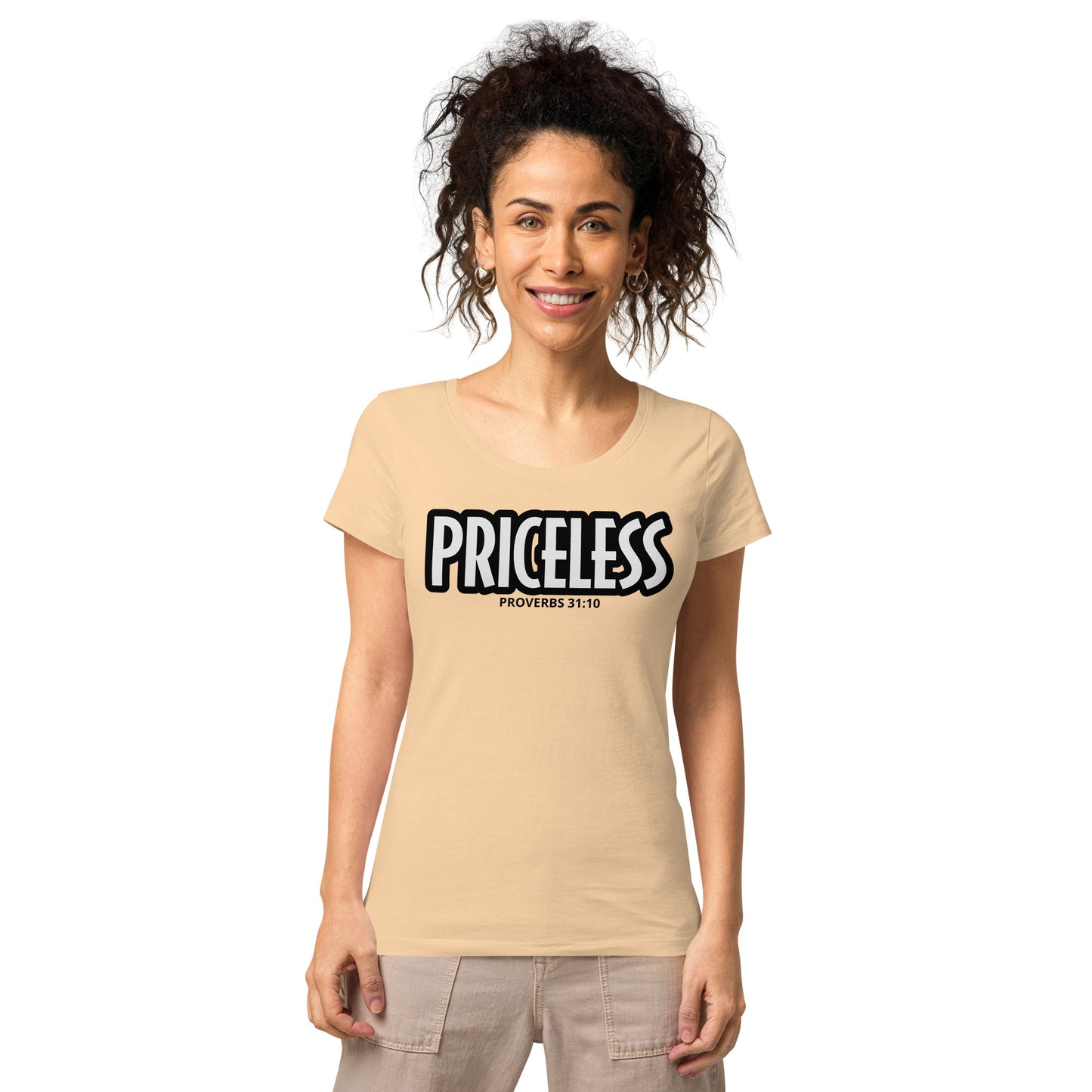 PRICELESS (proverbs) Women’s cut organic t-shirt